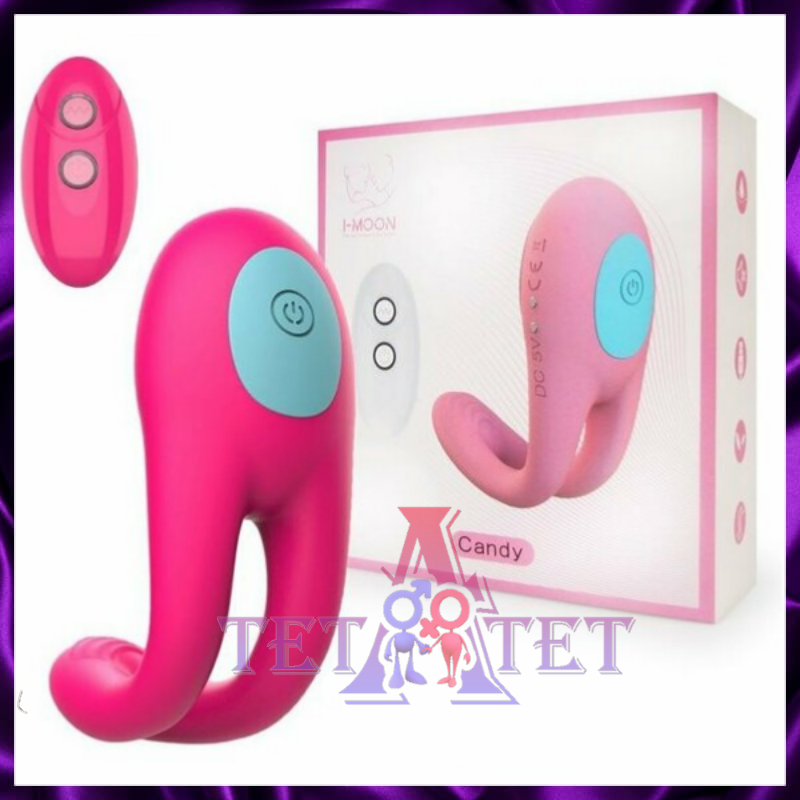 Розовое виброкольцо с пультом ДУ I